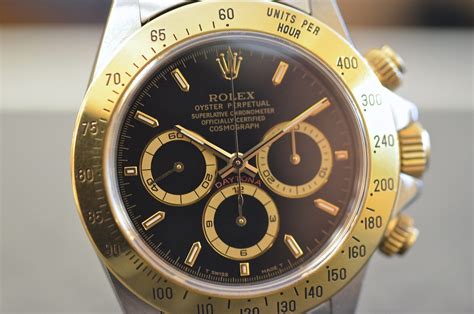 rolex daitona acciaio oro quadrante nero|Acquista Rolex Daytona su Chrono24.